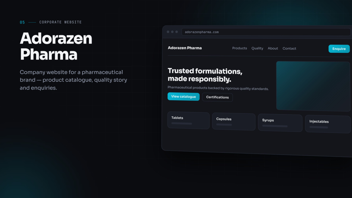 Adorazen Pharma &mdash; Corporate website
