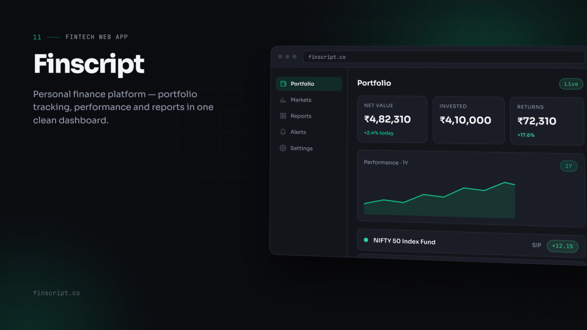 Finscript &mdash; Fintech web app