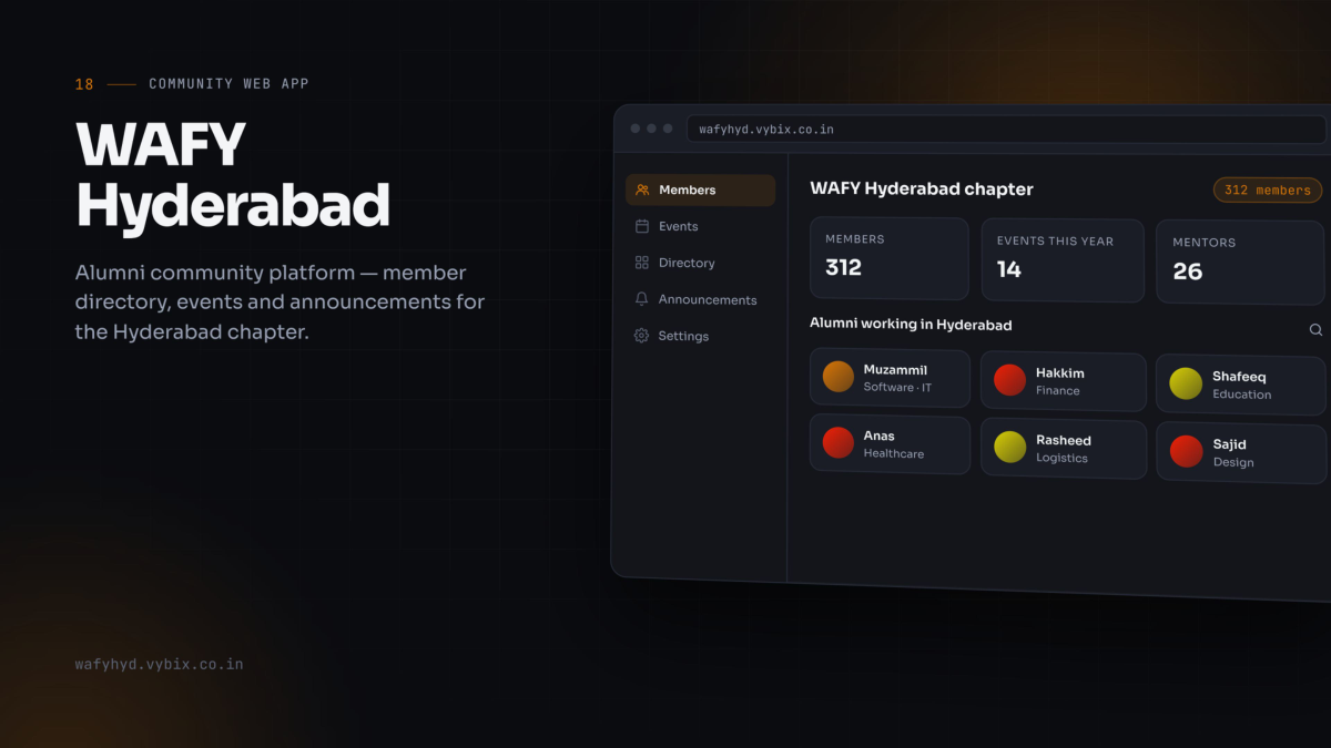 WAFY Hyderabad &mdash; Community web app